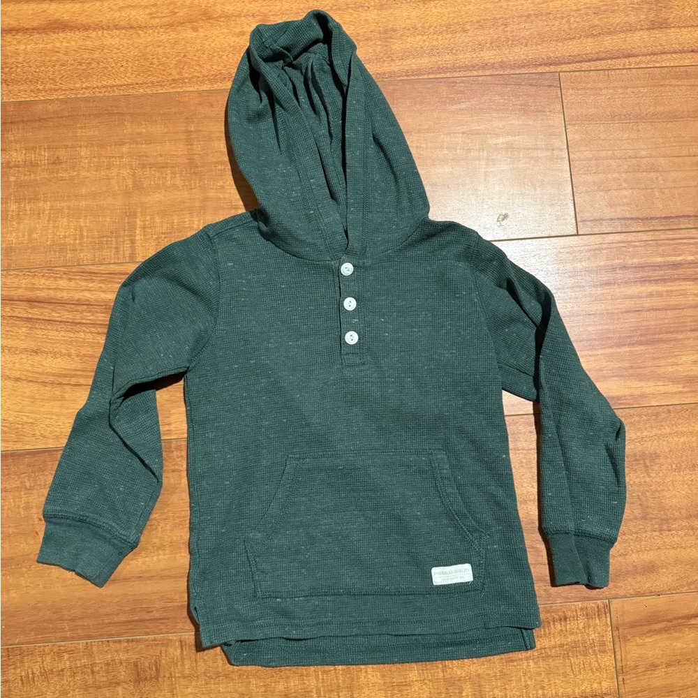 Kids Green Long Sleeve With Hood